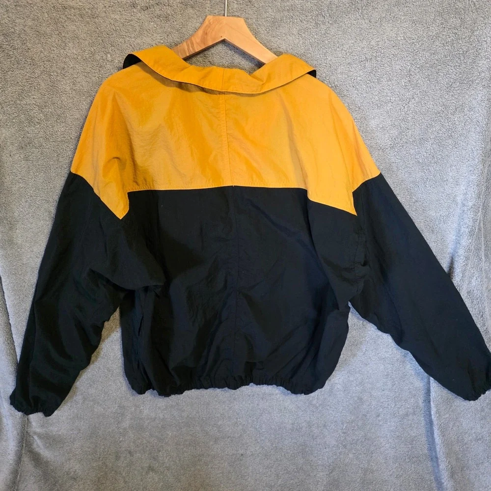 Columbia Colorado Buffaloes Windbreaker Jacket Vintage CU Pullover Black Gold L